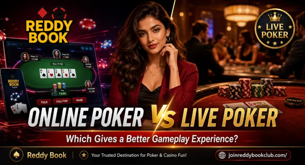 Current image: Online Poker vs Live Poker